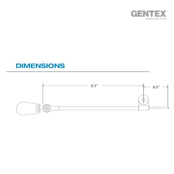 GENTEX FLEXIBLER MIKROFON ARM HGU 56
